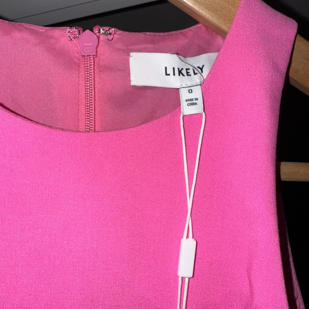 Likely Pink Ruffled Sheath Mini Dress - Picture 2 of 4